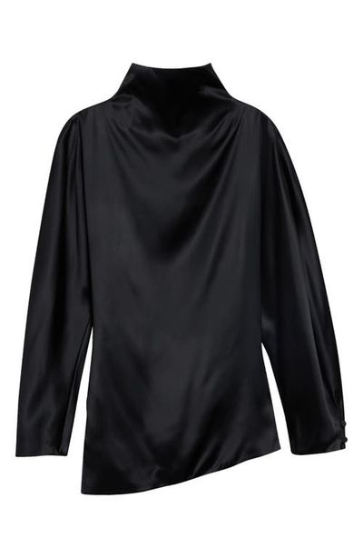 Khaite Khaite Harlow Funnel Neck Satin Top