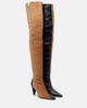 Khaite Khaite Harvey leather and suede over-the-knee boots - 1