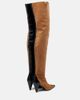Khaite Khaite Harvey leather and suede over-the-knee boots - 2