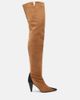 Khaite Khaite Harvey leather and suede over-the-knee boots - 4