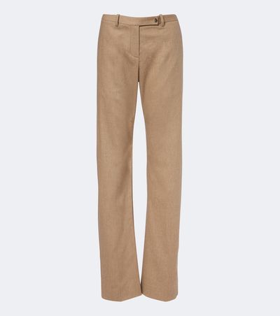Khaite Khaite Hunter wool and cashmere straight pants