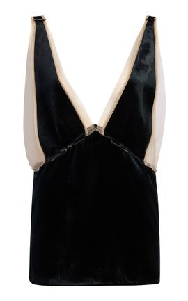 Khaite Khaite Idora Liquid Velvet SilkBlend Camisole Top