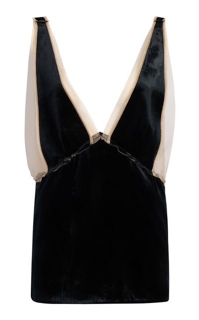Khaite Khaite Idora Liquid Velvet SilkBlend Camisole Top