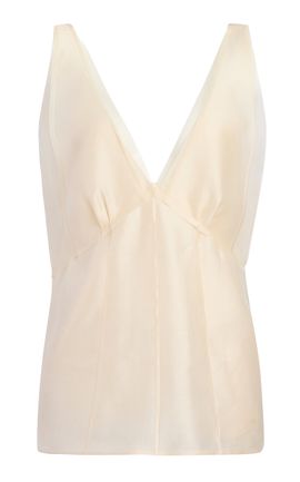 Khaite Khaite Idora SilkBlend Veil Camisole Top
