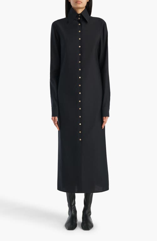 Khaite Khaite Ivanna Organza Midi Shirtdress