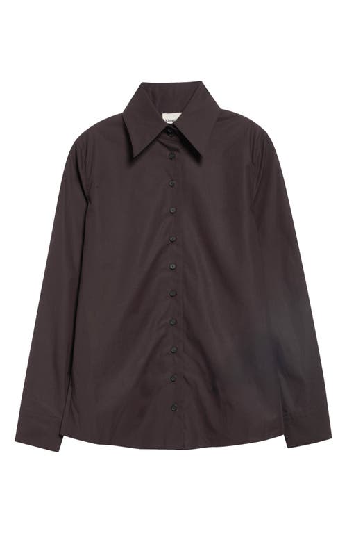 Khaite Khaite Ivy Pointed Collar Cotton Shirt