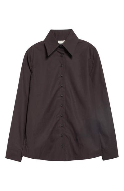 Khaite Khaite Ivy Pointed Collar Cotton Shirt