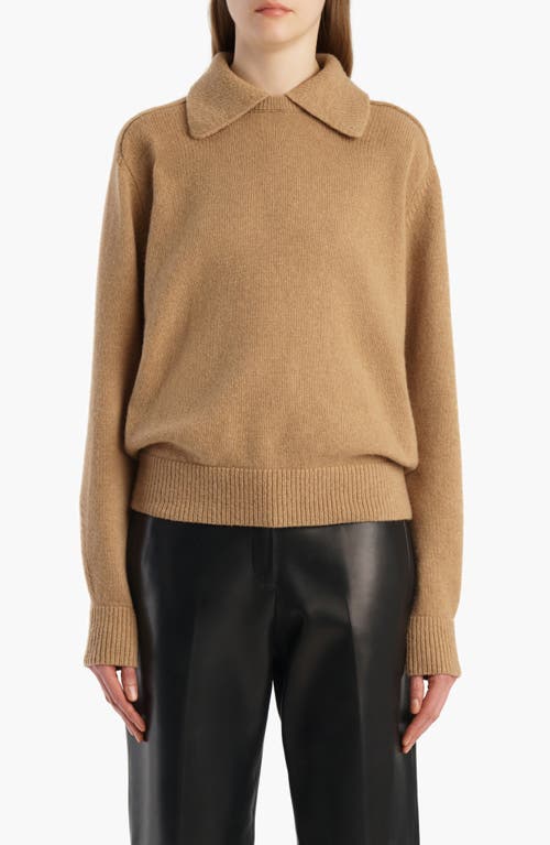 Khaite Khaite Jackson Stretch Wool & Cashmere Polo Sweater