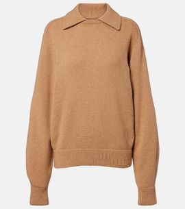 Khaite Khaite Jackson wool and cashmere polo sweater