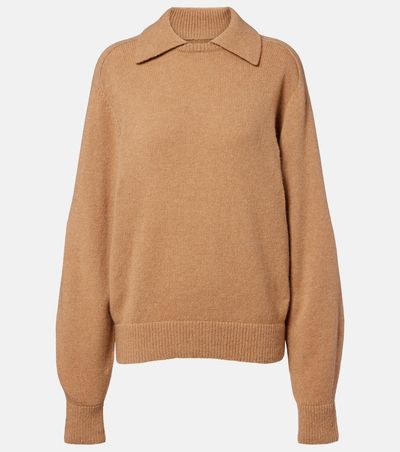 Khaite Khaite Jackson wool and cashmere polo sweater
