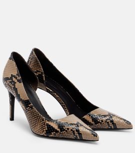 Khaite Khaite Jett snake-effect leather d'Orsay pumps