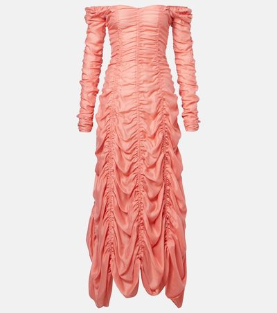 Khaite Khaite Judith ruched voile cocktail dress