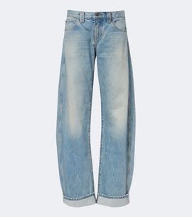 Khaite Khaite Karo faded barrel-leg jeans