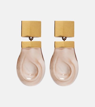 Khaite Khaite Keefe 18kt gold-plated drop earrings