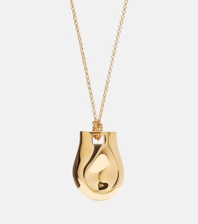 Khaite Khaite Keefe 18kt gold-plated pendant necklace