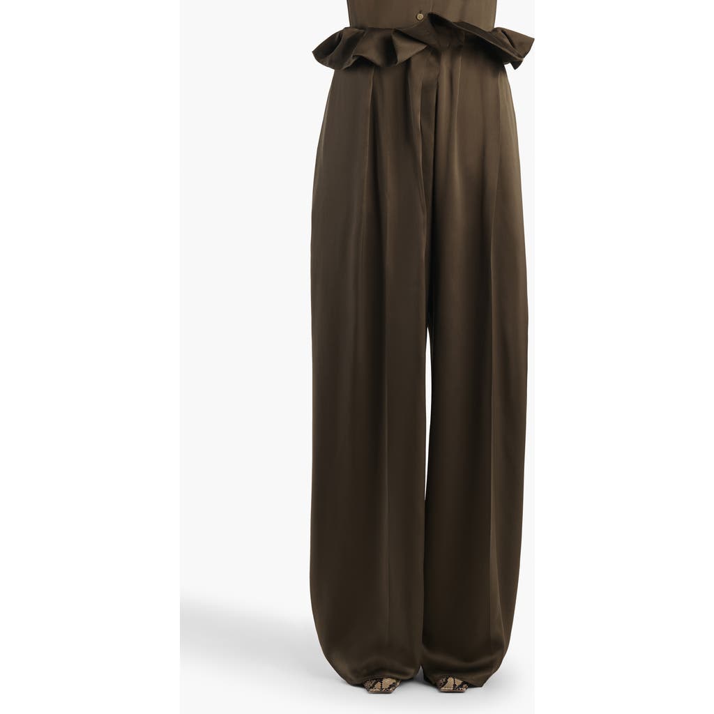 Khaite Khaite Kira Pleated Silk Pants