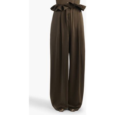 Khaite Khaite Kira Pleated Silk Pants