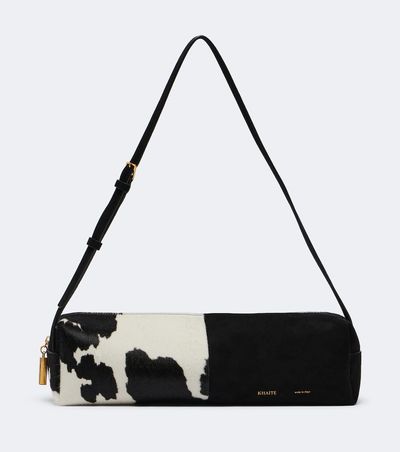 Khaite Khaite Kye Small paneled calf hair shoulder bag