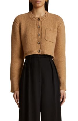 Khaite Khaite Lavan Cashmere Crop Cardigan