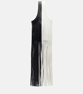 Khaite Khaite Livia Small fringed leather tote bag