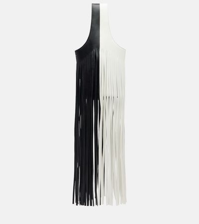 Khaite Khaite Livia Small fringed leather tote bag