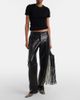 Khaite Khaite Livia Small fringed leather tote bag - 5