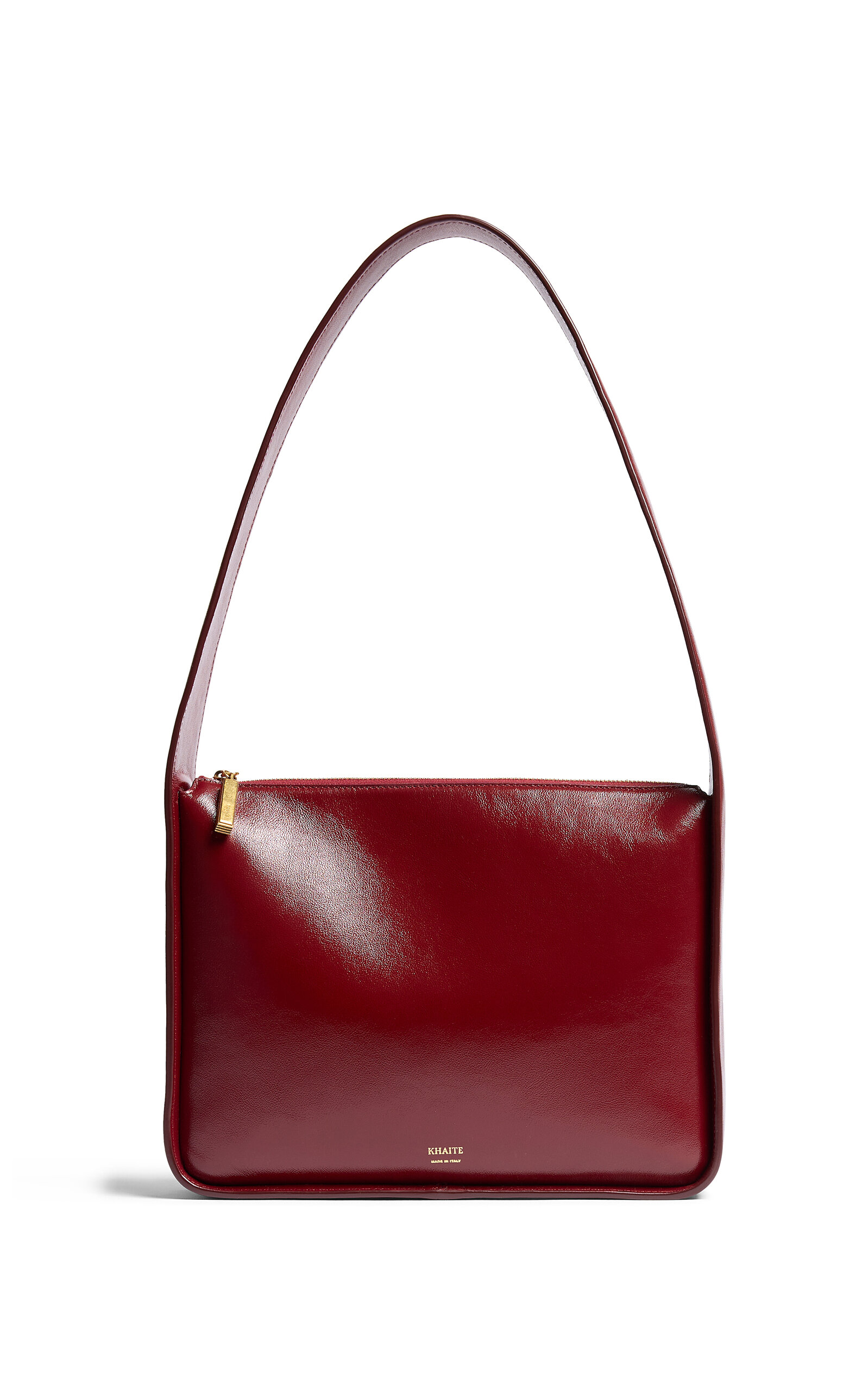 Khaite Khaite Lori Crackled Patent Leather Squared Bag