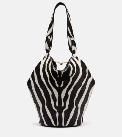 Khaite Khaite Lotus Mini calf hair and suede tote bag
