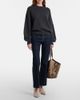Khaite Khaite Lotus Small snake-effect leather tote bag - 5