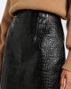 Khaite Khaite Loxley croc-effect leather midi skirt - 3