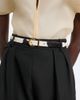 Khaite Khaite Luna cow-print calf hair belt - 2