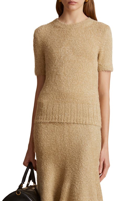 Khaite Khaite Luphia Short Sleeve Silk & Cashmere Sweater