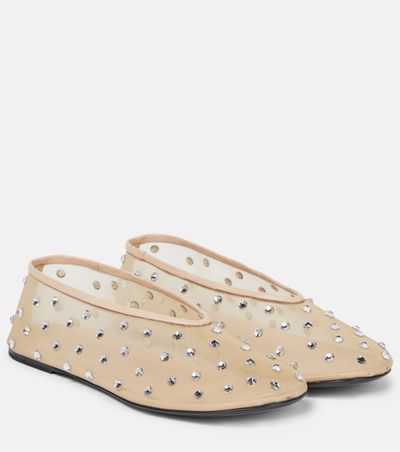 Khaite Khaite Marcy crystal-embellished ballet flats