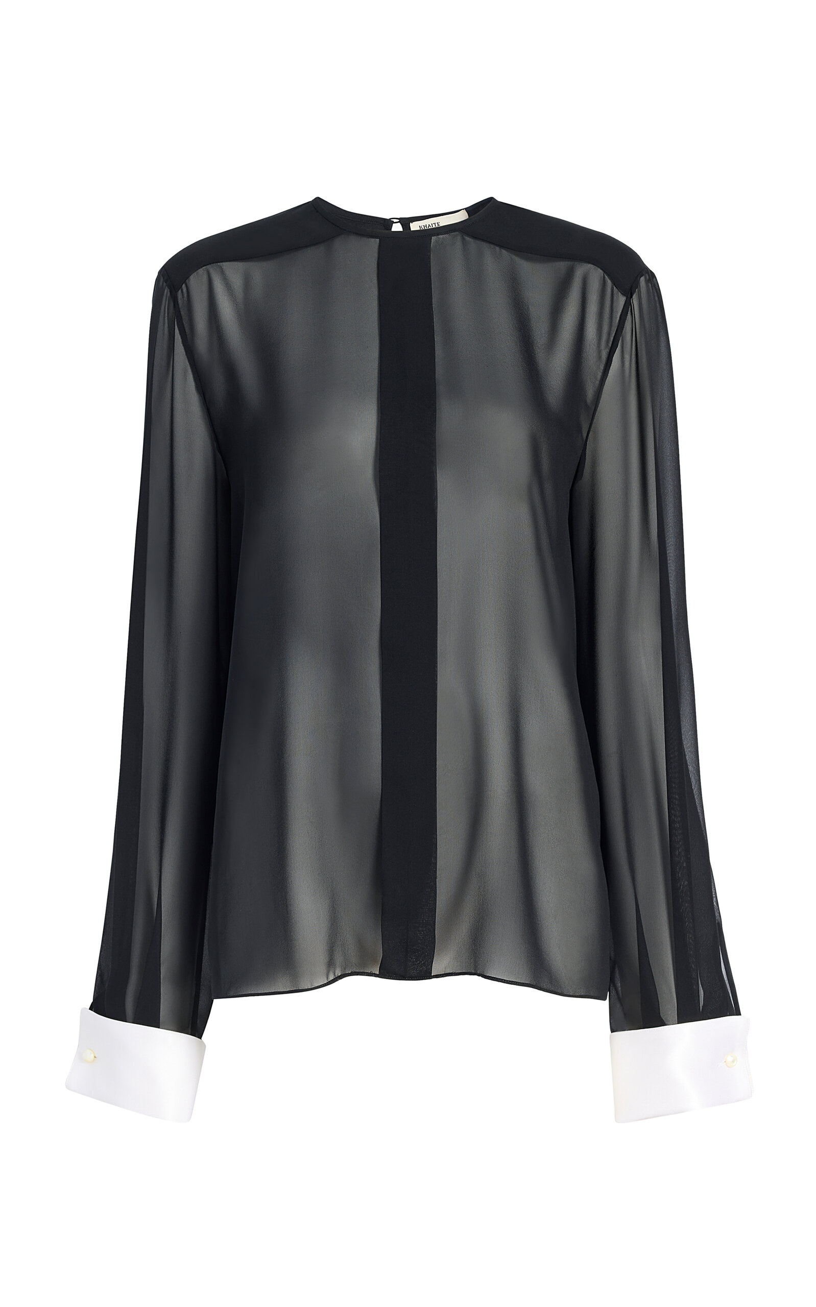 Khaite Khaite Marian Silk Chiffon Top