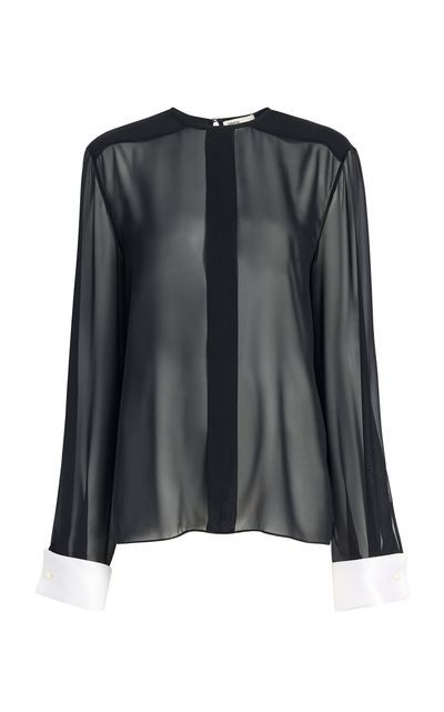 Khaite Khaite Marian Silk Chiffon Top