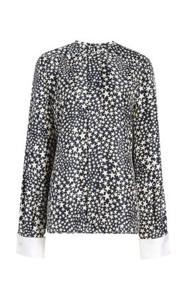 Khaite Khaite Marian StarPrint Silk Twill Top