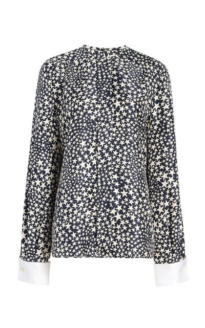 Khaite Khaite Marian StarPrint Silk Twill Top