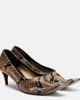 Khaite Khaite Marlene snake-effect leather pumps - 1