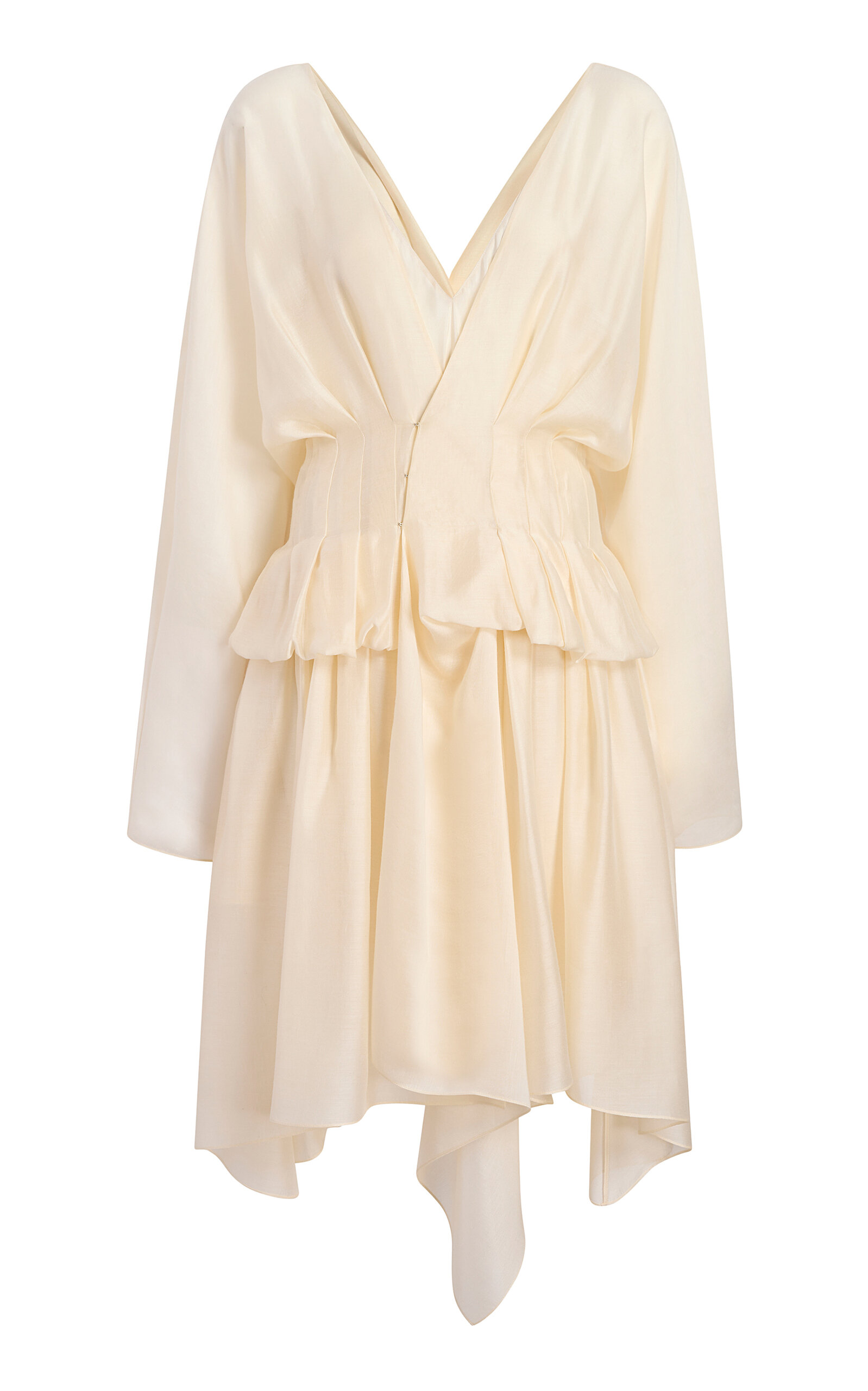 Khaite Khaite Marylore SilkBlend Veil Midi Dress