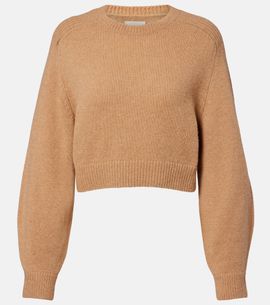 Khaite Khaite Masie cropped wool and cashmere sweater
