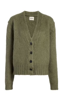 Khaite Khaite Maura Brushed WoolSilk Cardigan