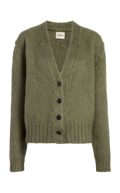 Khaite Khaite Maura Brushed WoolSilk Cardigan