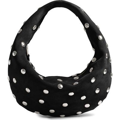Khaite Khaite Medium Olivia Studded Suede Hobo Bag