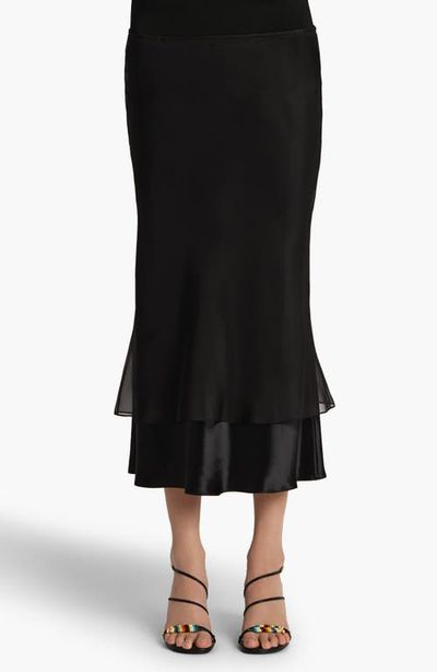 Khaite Khaite Monina Layered Effect Skirt