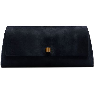 KHAITE KHAITE Navy Audrey Clutch