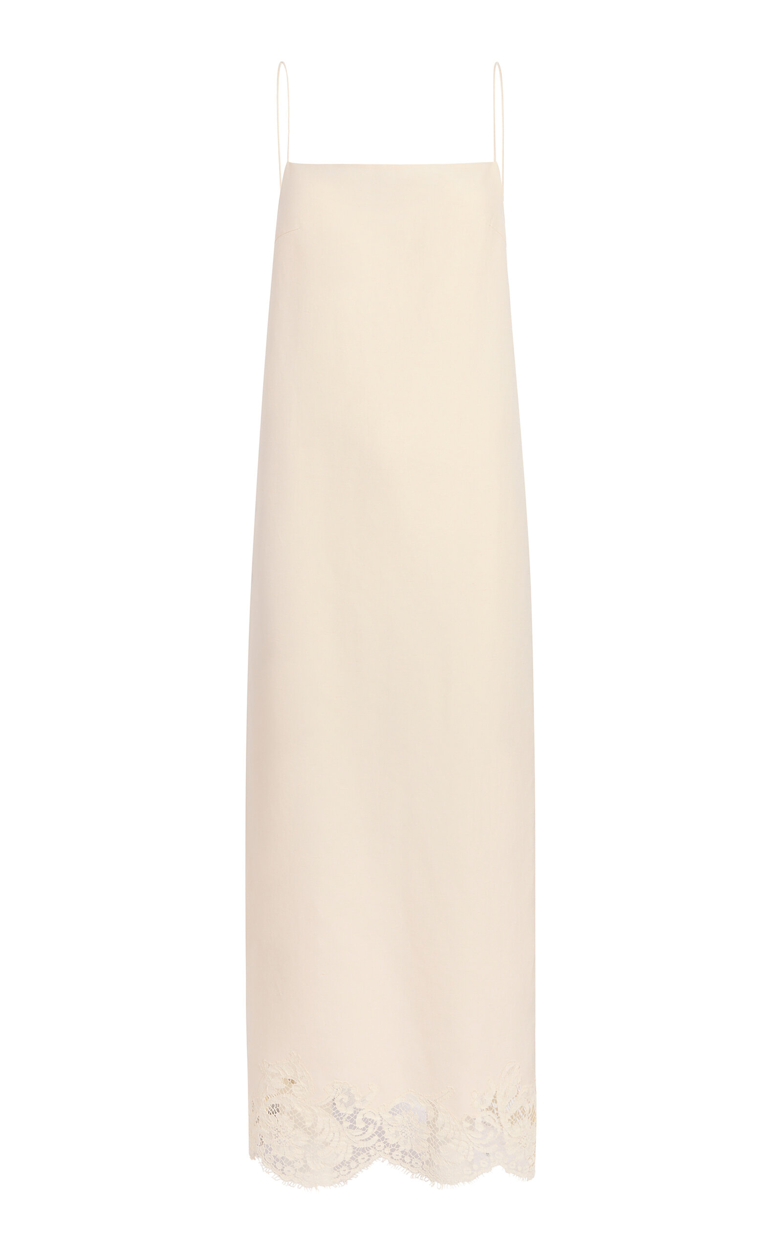 Khaite Khaite Nellie Textured LinenBlend Maxi Dress