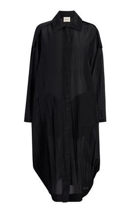 Khaite Khaite Noa Crinkled ViscoseNylon Coat