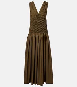 Khaite Khaite Nola cotton poplin maxi dress