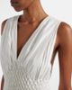 Khaite Khaite Nola smocked cotton poplin maxi dress - 3