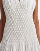 Khaite Khaite Nola smocked cotton poplin maxi dress - 4